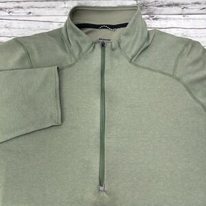Patagonia Capilene 3 Pullover Mens XL Polartec Midweight 1/4 Zip Mock Neck Green